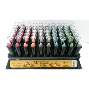 PROTETOR LABIAL COM MANTEIGA DE CACAU FRUTAS V.GARBIN - DISPLAY COM 60 UNIDADES