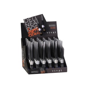 DELINEADOR A PROVA D'AGUA SUPER BLACK VIVAI - BOX COM 36 UNIDADES