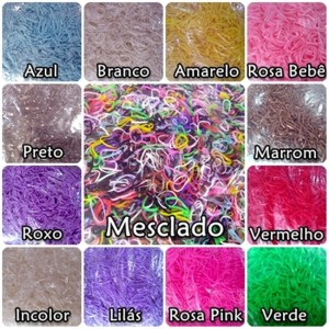 ELASTICO DE SILICONE PEQUENO - PCT C/ 1000 UNIDADES