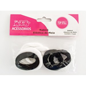  RABICÓ / XUXINHA ELASTICO DE MEIA - PACOTE COM 06 UNIDADES